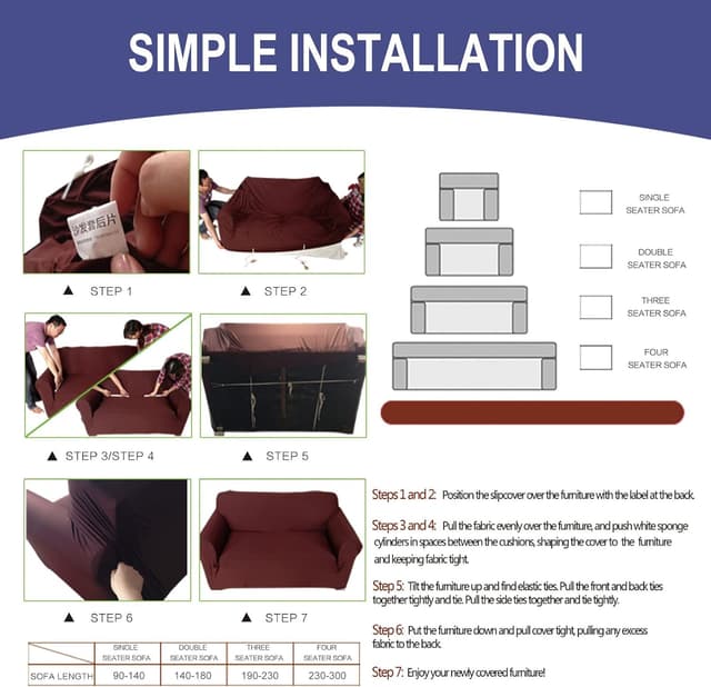 Detalle 2 de Jaotto Copridivano Elasticizzato 3 Posti Universale con Braccioli Fantasia Arancione Antiscivolo e Antimacchia