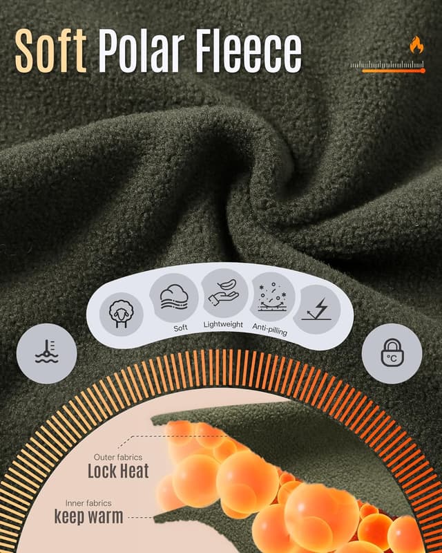 Detalle 2 de 33,000ft Herren Fleecejacke leicht als Übergangsjacke & Midlayer