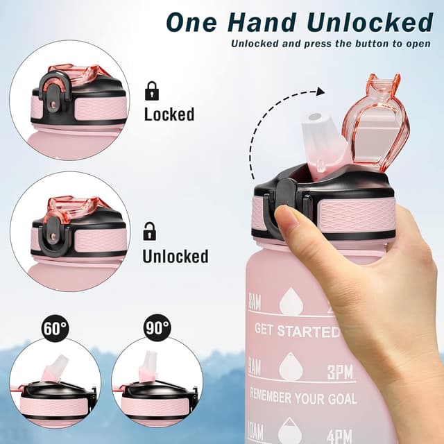 Thumbnail 2 de YC Kitchen 1 L motivational water bottle