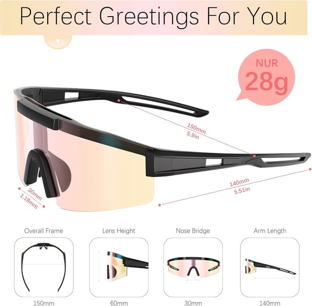 Detalle 2 de suoso photochromic cycling glasses, UV400