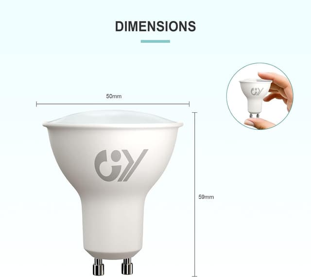 Thumbnail 1 de GY GU10 LED bulb 4.9W 780lm, 10 pack