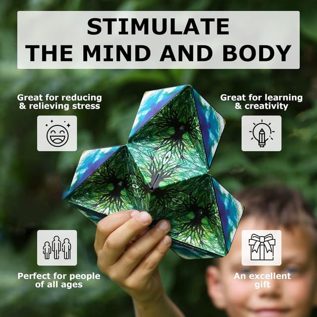 Detalle de Shashibo Shape Shifting Box (Chaos) magnetic puzzle cube that transforms into 100+ shapes
