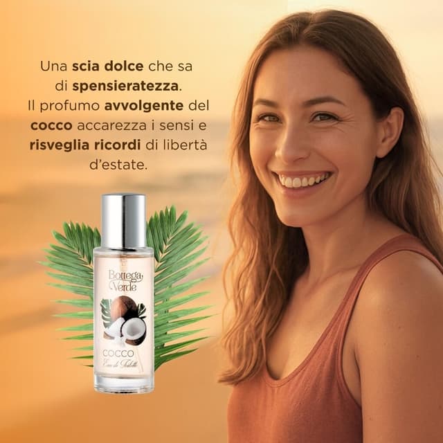 Detalle de Bottega Verde Eau de toilette Cocco 30 ml – profumo donna con vaniglia e note fiorite