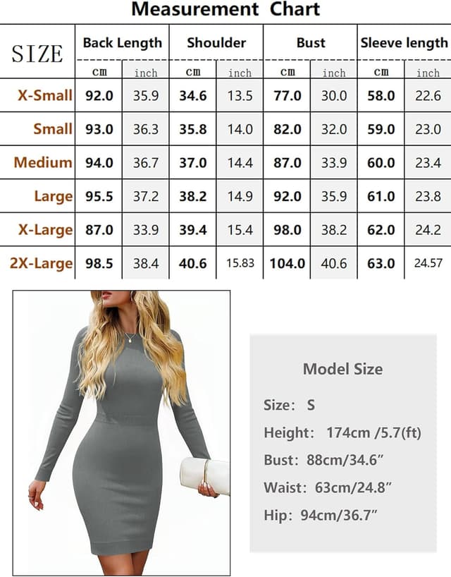 Detalle 2 de Robe pull en maille col rond slim