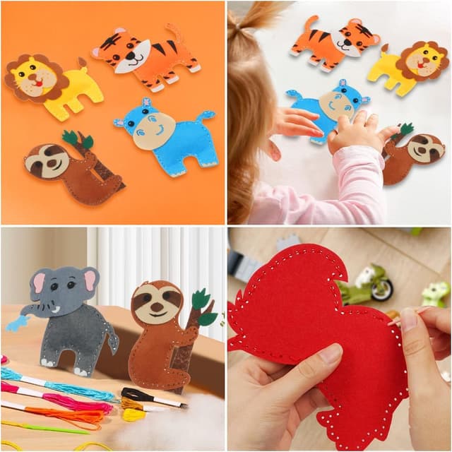 Thumbnail 5 de Vicloon Kit de Costura Infantil de Animales 🧵 para Niños 6+