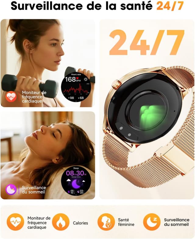 Thumbnail 3 de Montre connectée 1,75" HD avec double bracelet