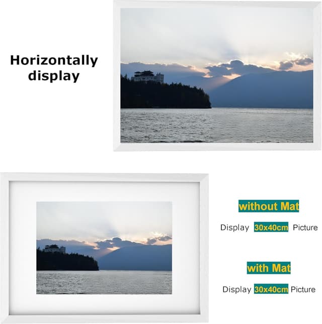 Detalle 2 de 30x40 picture frame with mat, 12x16