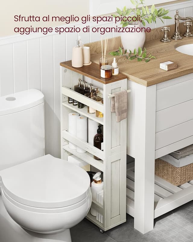 Thumbnail 4 de VASAGLE LRC050K01 Carrello 4 ripiani 15 cm