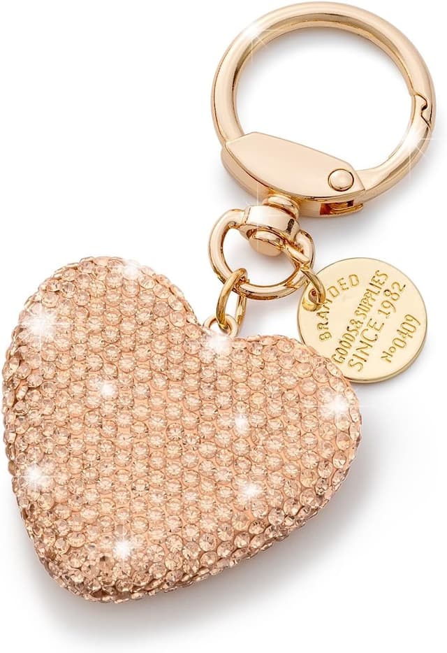 Imagen de CHUQING Coeur Porte‑clés strass 9 cm 🔑 en OfertitasTOP