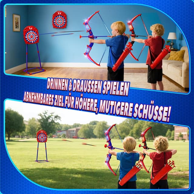 Detalle 2 de Kidluna Pfeilbogen Spielzeug ab 3-12