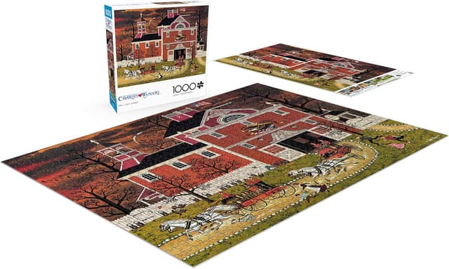 Detalle 2 de Buffalo Games Charles Wysocki Fire! 1000-Piece Jigsaw Puzzle (Finished size 26.75 x 19.75)