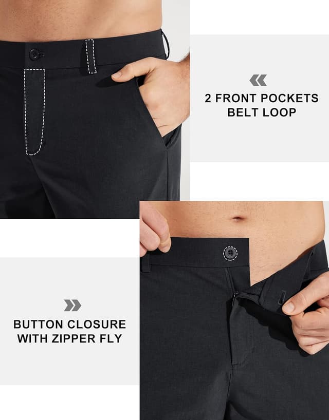 Thumbnail 4 de Libin Men’s Golf Pants with Quick-Dry Fit 34