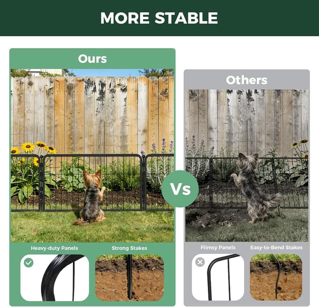 Detalle 2 de FXW Yard Garden Fence 29.3 ft heavy duty