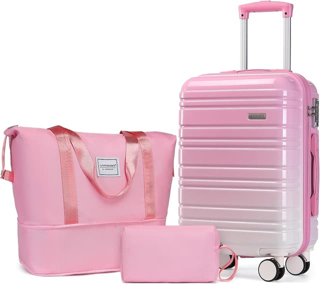 Detalle de LARVENDER 3 Piece luggage set, 20 inch