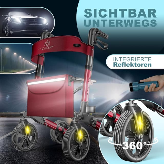 Thumbnail 5 de KESSER Leichtgewicht Rollator faltbar 7,6 kg