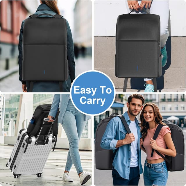 Detalle de Rysker zaino per PS5 / PS5 Slim / PS5 Pro con custodia e protezione completa, borsa grande capacità per accessori e cavi (nero)