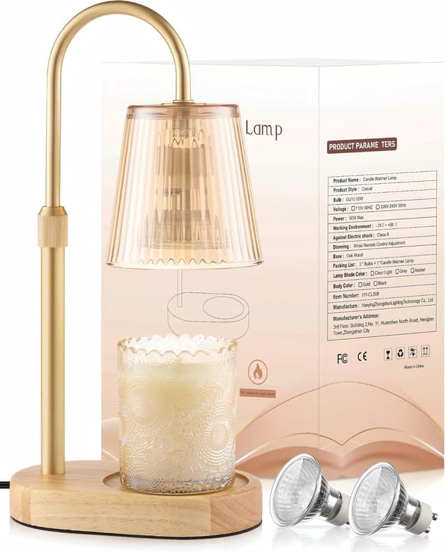 Detalle de Adjustable Candle Warmer Lamp with Timer