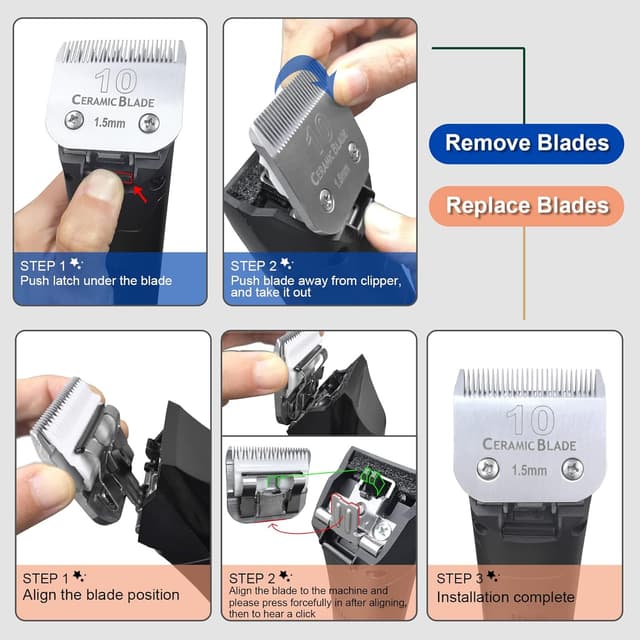 Thumbnail 4 de Cuchillas cerámica 7FC 3,2 mm para cortapelos perros