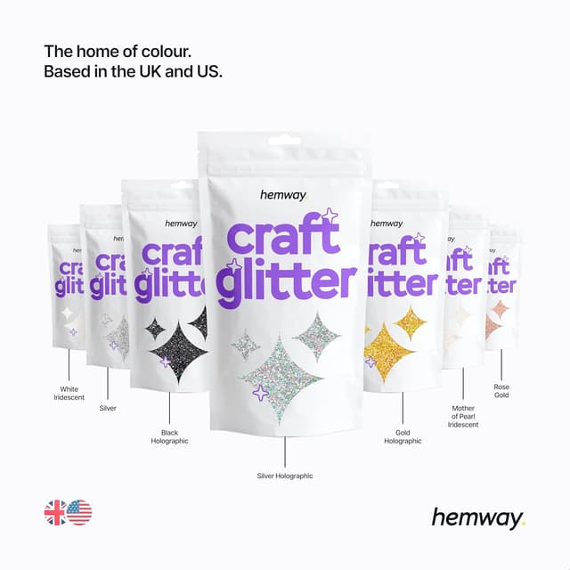 Thumbnail 6 de Hemway Emerald Green Ultrafine Glitter 100g