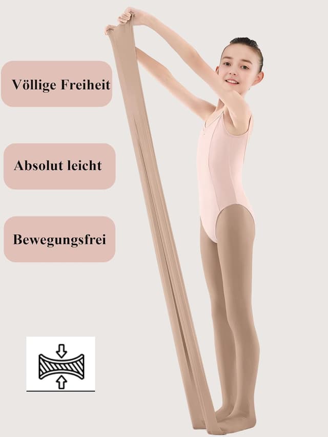 Detalle de CozyWow collant da balletto per ragazza ultra morbidi (60 DEN) in microfibra