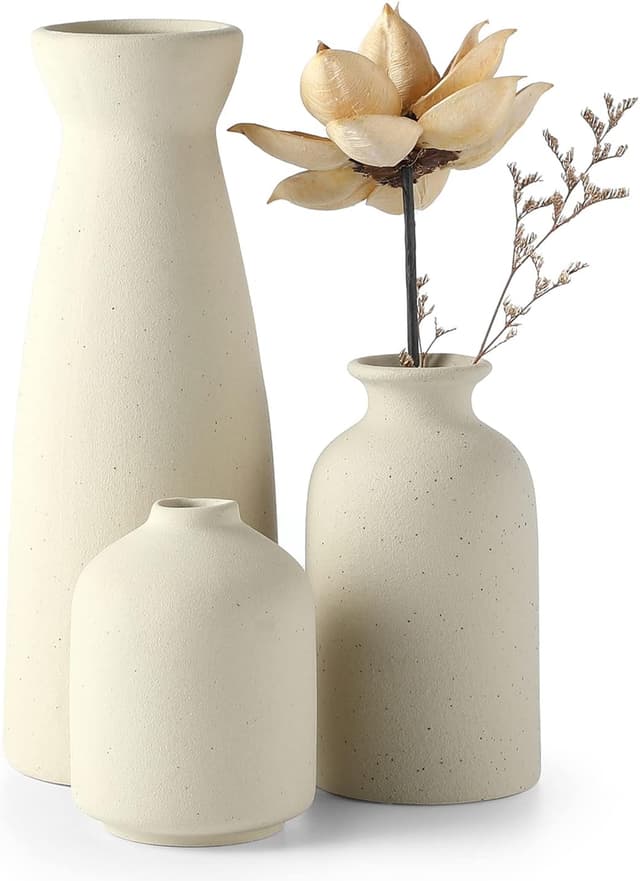 Imagen de CEMABT Ceramic Vase Set 3 vases déco 🏺 en OfertitasTOP