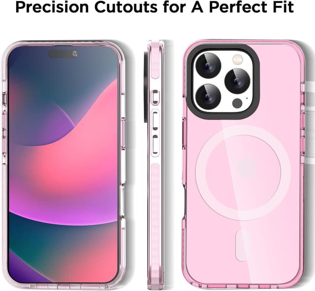 Thumbnail 6 de AICase Funda Rosa Neón para iPhone 16 Pro con MagSafe