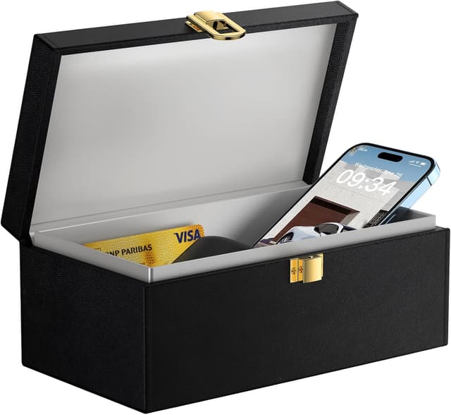 Detalle de lanpard Extra Large Faraday Box for Car Keys (8.6 x 5.1 x 4.1 inches) – keyless signal blocking key protector