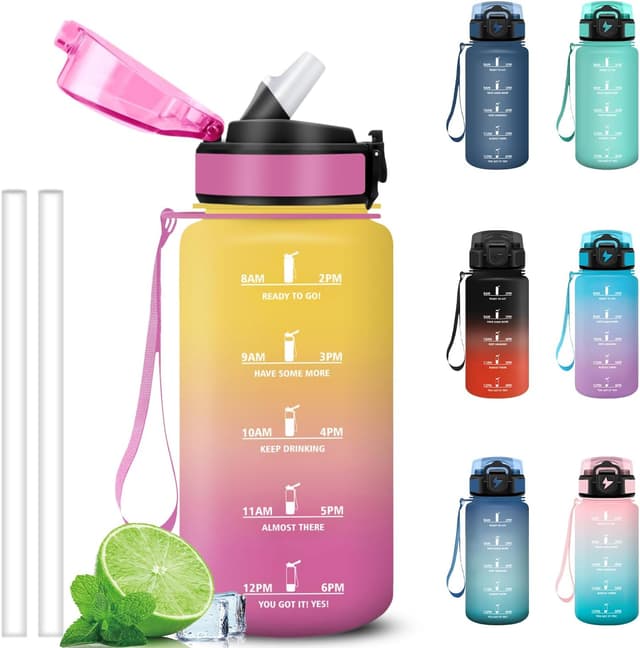 Imagen de Grsta Borraccia 500 ml motivazionale con cannuccia 🚰 en OfertitasTOP