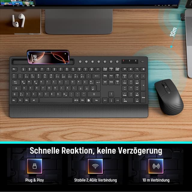 Thumbnail 6 de Kabelloses Tastatur-Maus-Set 2,4 GHz ⌨