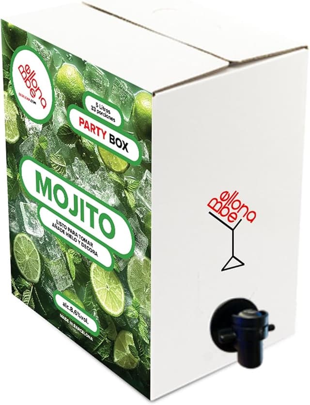Imagen de BEBELONA MOJITO 🍹 Cóctel Alcohólico Listo para Servir 5 LTR en OfertitasTOP