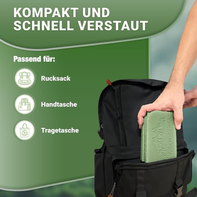 Thumbnail 2 de Alpenwert Outdoor Sitzkissen Faltbar 2er Set