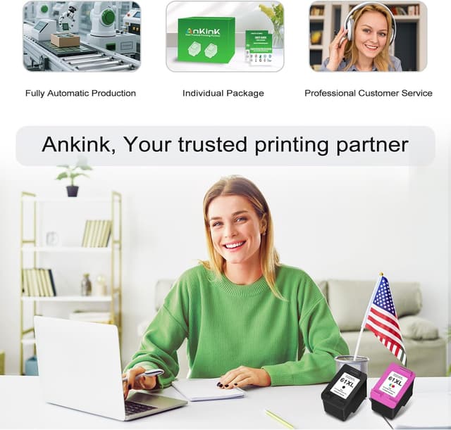 Thumbnail 6 de Ankink 61XL Ink Cartridge 2-Pack