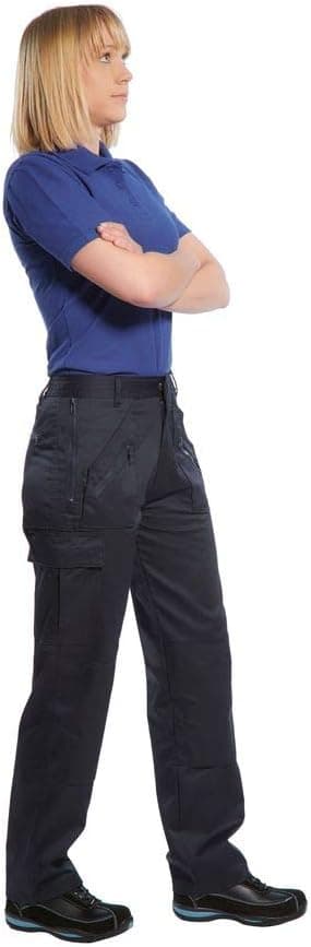 Detalle de Pantaloni da lavoro da donna Portwest S687 con numerose tasche e rinforzo ginocchia