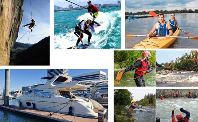 Detalle 2 de NorthPada 10 mm x 10 m Static Outdoor Climbing Rope (Nylon/Polyester) – Reflective Orange with Hook