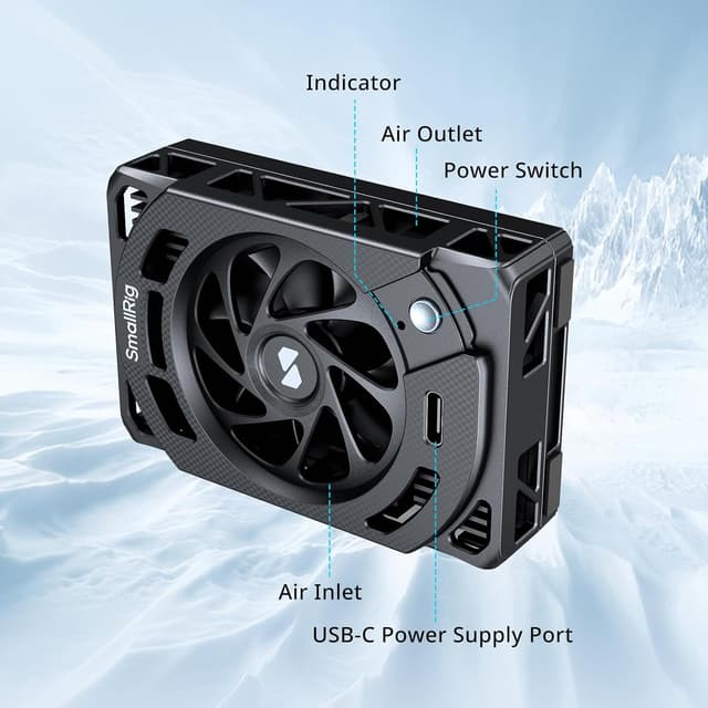 Detalle 2 de SMALLRIG TEC Kamera-Kühlgebläse 5152 für ausgewählte Sony spiegellose Kameras