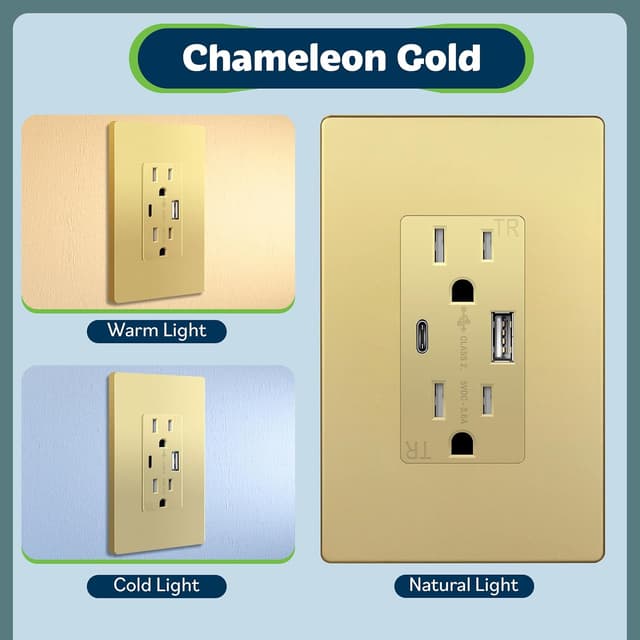 Detalle 1 de TOPGREENER TU21536AC-GDWSI 3.6A USB Outlet ๐