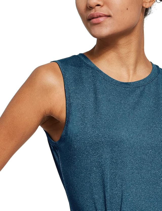 Detalle de baleaf Women’s Cool-Dry Workout Tank Tops (Sleeveless, Reflective Elements)