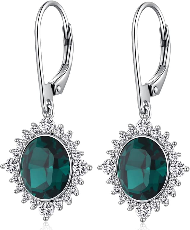 Detalle de jiamiaoi Ohrringe Hängend 18K Weißgold plattiert