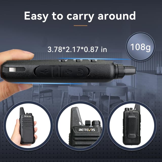 Thumbnail 1 de Retevis RT22 Walkie Talkies, 10-Pc