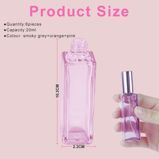 Thumbnail 1 de LOPHE Atomizadores de Vidrio 6x20ML ✨ Portátiles para Viaje