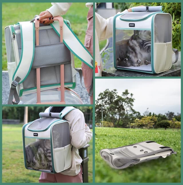 Thumbnail 6 de SWIHELP Katzenrucksack Pet Carrier 35 x 27 x 40
