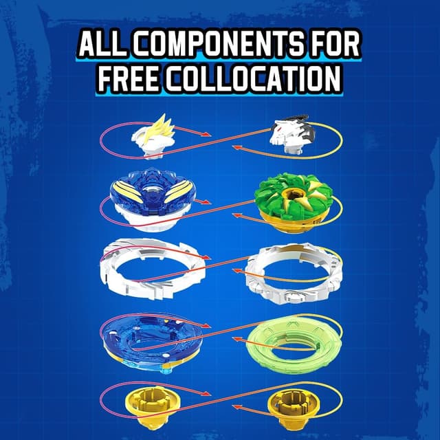 Detalle de Infinity Nado V-Series Non-Stop Battle Deluxe : toupie de combat pour enfants 5 à 12 ans