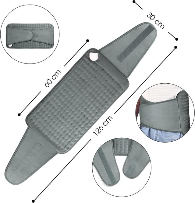 Thumbnail 2 de OneAmg 126x30 cm manta eléctrica 6 niveles