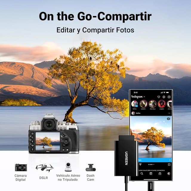 Thumbnail 3 de UGREEN Lector de Tarjetas USB C: Compatible con iPhone y MacBook