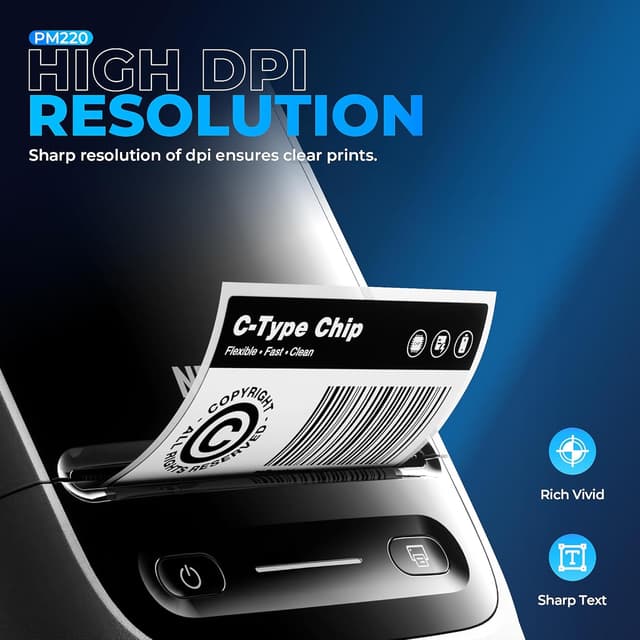 Thumbnail 5 de Nelko PM220 2 Inch Bluetooth Label Printer