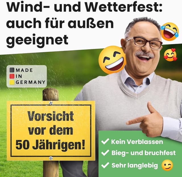 Thumbnail 4 de DankeDir Schild 50 Geburtstag Humor 30x20 cm