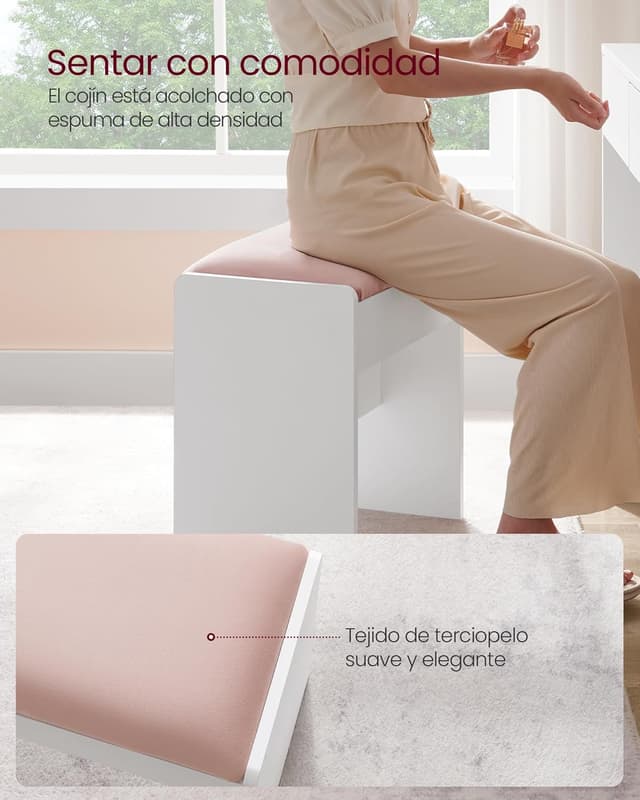 Thumbnail 4 de VASAGLE Kailyn Taburete de Tocador 28,6 x 45 x 45 cm