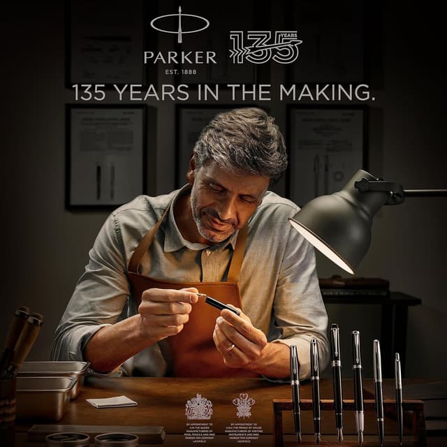 Thumbnail 6 de Parker 51 stylo plume noir à plume fine – corps résine et attributs chromés, cartouche d’encre noire