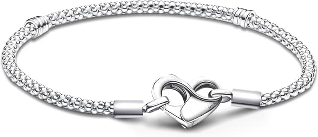Detalle de APUUESN Moments Armband aus 925 Sterling Silber mit Logogravur & Unendlichkeits-Symbol