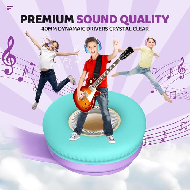 Thumbnail 6 de JoySpark Kids Bluetooth Headphones 60h